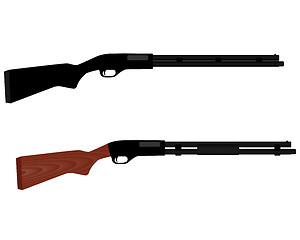 Image showing two rifles for hunting