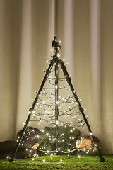 Image showing Camera Tripod Christmas Tree