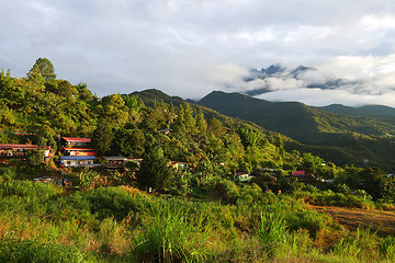 Image showing Mount Kinabalu during sunrise