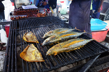 Image showing Grilled fish at Sabah Malaysian
