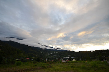 Image showing Mount Kinabalu during sunrise