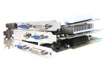 Image showing graphic cards isolated