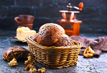 Image showing bread with butter