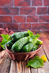 Image showing cucumbers