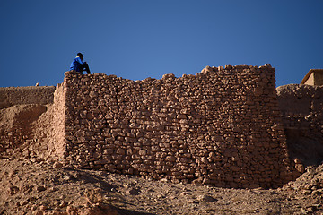 Image showing Kasbah Ait Benhaddou in the Atlas Mountains of Morocco