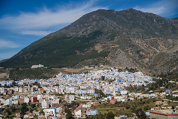 Image showing Chefchaouen, the blue city in the Morocco.