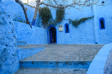 Image showing Chefchaouen, the blue city in the Morocco.