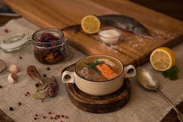 Image showing fish soup composition