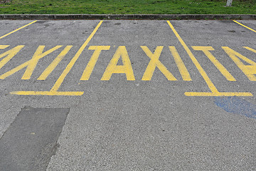 Image showing Taxi Sign