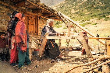 Image showing Working outside in Nepal