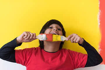 Image showing boy painter