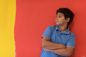 Image showing Portrait of a happy young boy