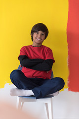 Image showing Portrait of a happy young boy