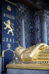 Image showing STOCKHOLM, SWEDEN - AUGUST 20, 2016: Cenotaph of Birger Jarl (Bi