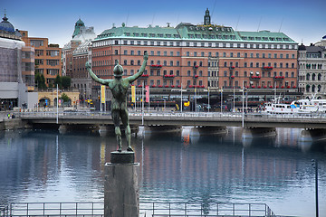 Image showing STOCKHOLM, SWEDEN - AUGUST 20, 2016: View of luxury hotel Grand 