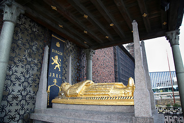 Image showing STOCKHOLM, SWEDEN - AUGUST 20, 2016: Cenotaph of Birger Jarl (Bi