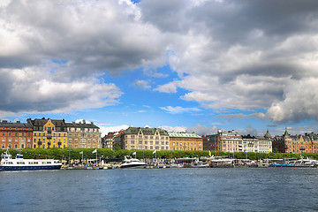 Image showing STOCKHOLM, SWEDEN - AUGUST 20, 2016: Many people walk and visit 