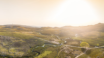 Image showing Sunset at Serra da Freita