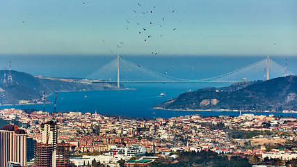 Image showing Third Bridge, Yavuz Sultan Selim Bridge