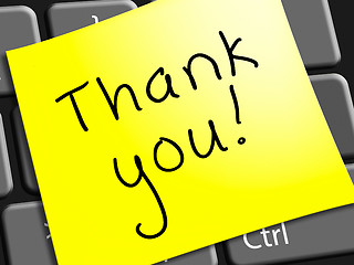Image showing Thank You Represents Giving Gratefulness 3d Illustration