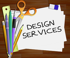Image showing Design Services Shows Graphic Creation 3d Illustration