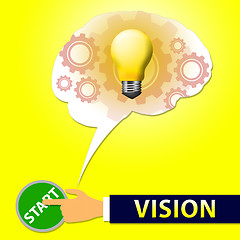 Image showing Vision Light Shows Planning And Objectives 3d Illustration