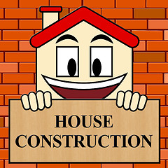 Image showing House Construction Shows Home Building 3d Illustration