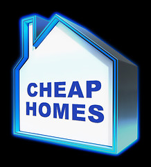 Image showing Cheap Homes Shows Real Estate 3d Rendering