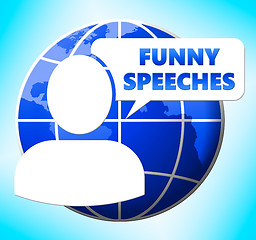 Image showing Funny Speeches Icon Meaning Witty Speech 3d Illustration