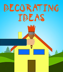 Image showing Decorating Ideas Means Decoration Advice 3d Illustration