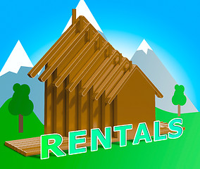 Image showing Property Rentals Means Real Estate 3d Illustration