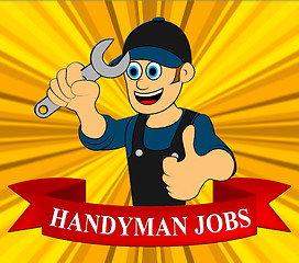 Image showing Handyman Jobs Shows House Repair 3d Illustration