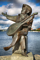 Image showing STOCKHOLM, SWEDEN - AUGUST 19, 2016: View of Evert Taube monumen