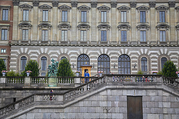 Image showing STOCKHOLM, SWEDEN - AUGUST 20, 2016: Swedish Royal Guards of hon