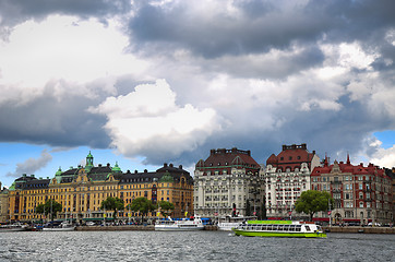 Image showing STOCKHOLM, SWEDEN - AUGUST 20, 2016: Many people walk and visit 