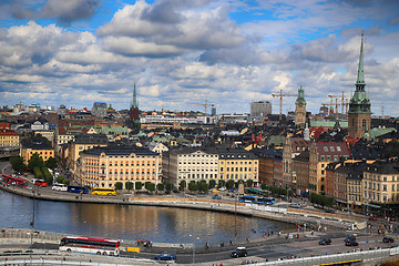 Image showing STOCKHOLM, SWEDEN - AUGUST 20, 2016: Aerial view of Stockholm fr