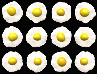 Image showing dozen eggs