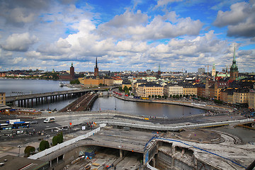 Image showing STOCKHOLM, SWEDEN - AUGUST 20, 2016: Aerial view of Stockholm fr