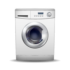 Image showing Washing machine isolated on white background