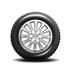 Image showing single car tire