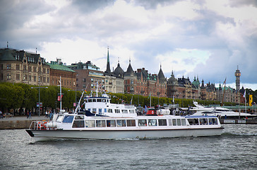 Image showing STOCKHOLM, SWEDEN - AUGUST 20, 2016: Many people walk and visit 