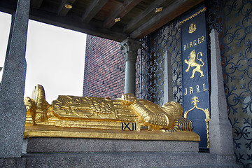 Image showing STOCKHOLM, SWEDEN - AUGUST 20, 2016: Cenotaph of Birger Jarl (Bi