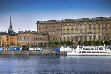 Image showing STOCKHOLM, SWEDEN - AUGUST 20, 2016: View of Gamla Stan and The 