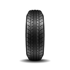 Image showing single car tire