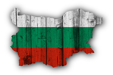 Image showing Textured map of Bulgaria in nice colors
