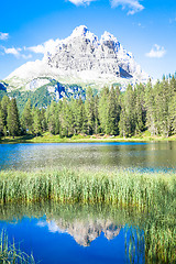 Image showing Mountain landscape of Dolomiti Region, Italy.