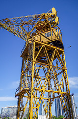 Image showing Construction crane, Puerto Madero, Buenos Aires