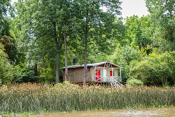 Image showing Old shed on the Tigre river Delta. Buenos Aires