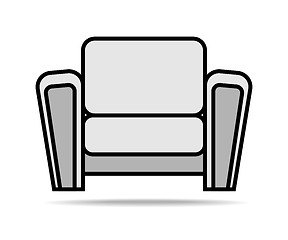 Image showing Living Room Armchair Icon