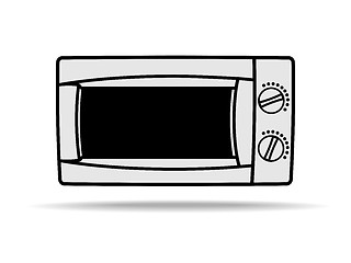 Image showing Microwave vector icon